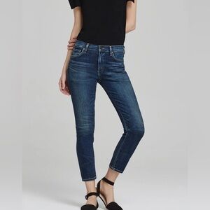 CITIZENS OF HUMAN- Agnes Long Mid Rise Crop Slim Straight